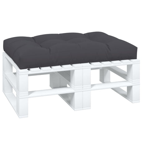 Coussin de palette vidaxl 120x80x12 cm Tissu anthracite -colored