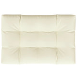 Coussin de palette Vidaxl 120x80x12 cm Crème en tissu -colore