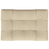 Coussin de palette vidaxl 120x80x12 cm en tissu beige