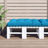 Coussin de palette vidaxl 120x80x12 cm tissu bleu
