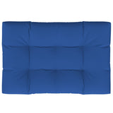 Coussin de palette vidaxl 120x80x12 cm tissu king bleu