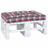 Coussin de palette vidaxl 120x80x12 cm motif de diamant de diamant rouge