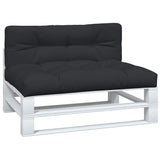 Coussins de palette vidaxl 2 st tissu noir