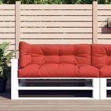 Coussins de palette vidaxl 3 st tissu rouge