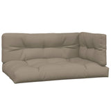 Coussins de palette vidaxl 3 St tissu taupe