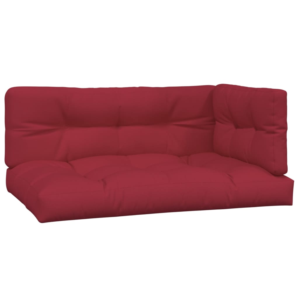 Vidaxl Cushions 3 st de tela rojo