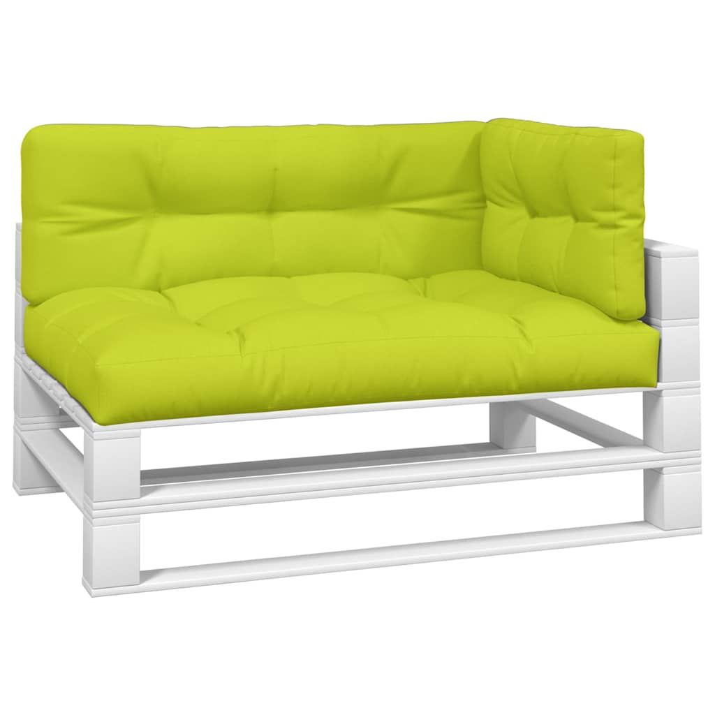 Coussins de palette vidaxl 3 st tissu vert clair