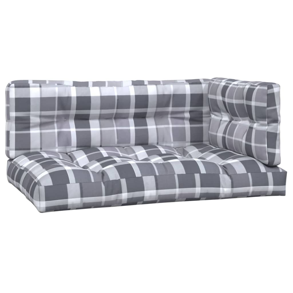 Vidaxl Cushions 3 st de tela Diamante Gray Gray