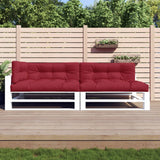 Coussins de palette vidaxl 5 st tissu vin rouge