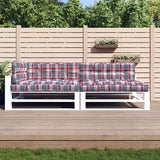 Coussins de palette vidaxl 5 stedcase motif tissu rouge
