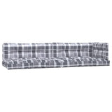 Vidaxl Pallet cushions 5 st fabric diamond pattern gray