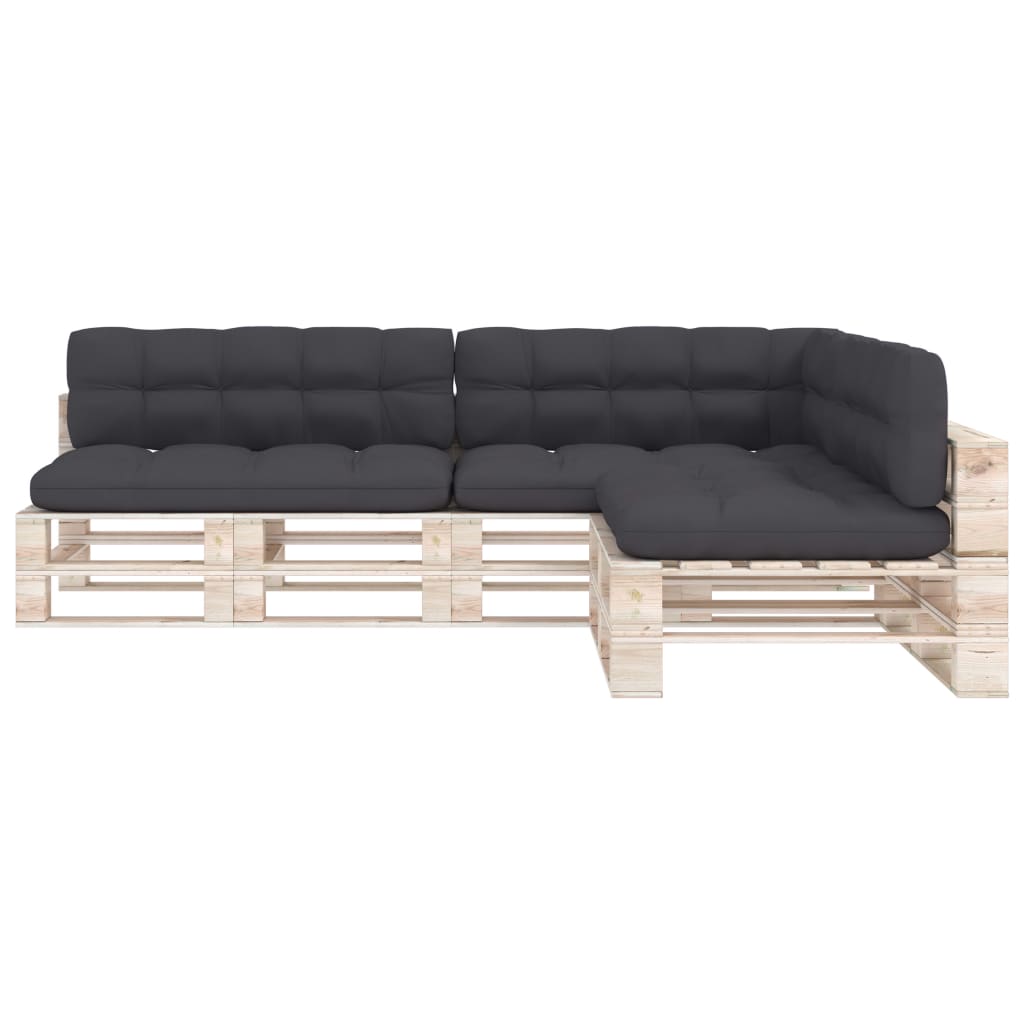 Vidaxl Bank cushions Pallet 7 St Anthracite