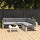 Vidaxl Bank Cushions Pallet 7 St Gray