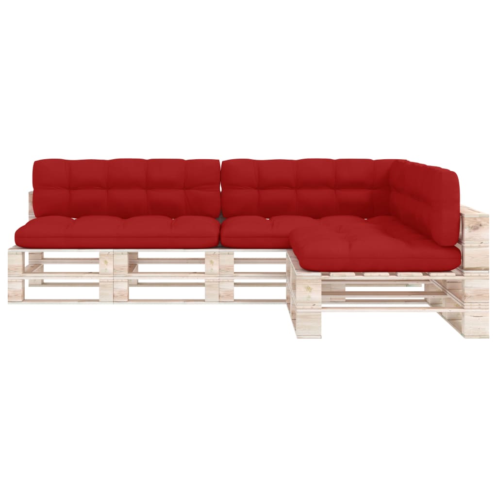 Vidaxl Bank cushions Pallet 7 ST Red