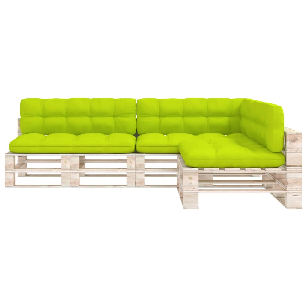 VidaXL Bankussens Pallet 7 ST clear green