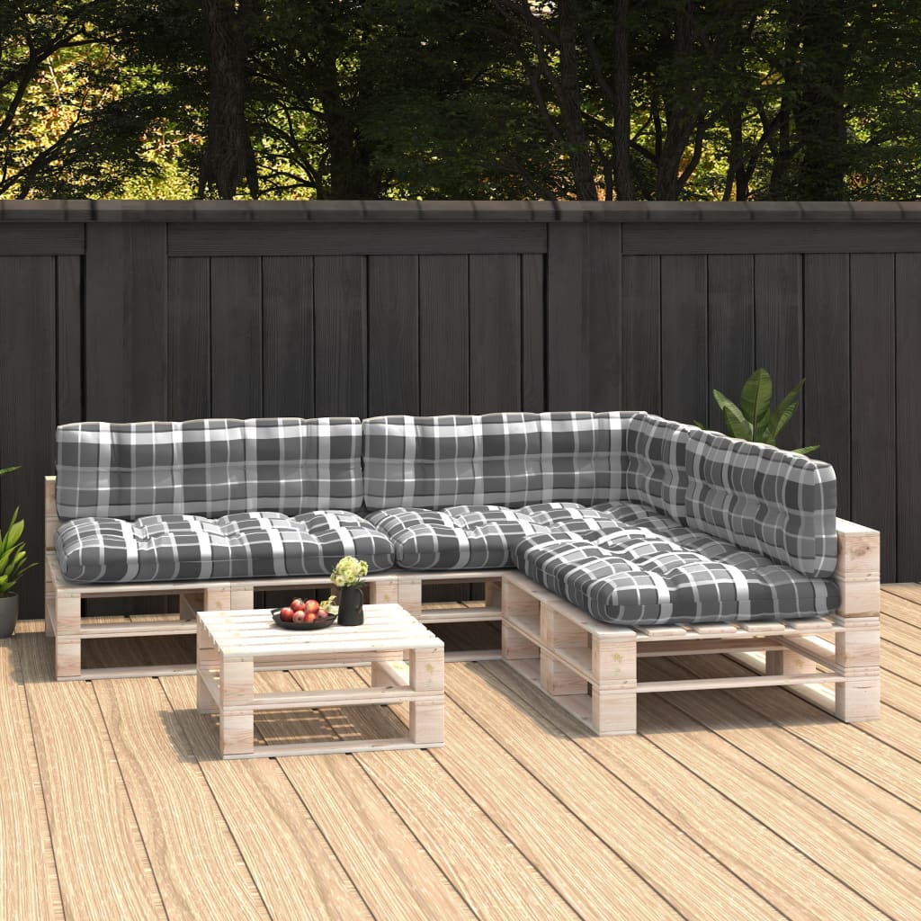 Vidaxl Bank Cushions Pallet 7 St e Grey