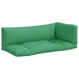 Coussins de palette vidaxl 3 st tissu vert