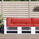 Coussins de palette vidaxl 3 st tissu rouge