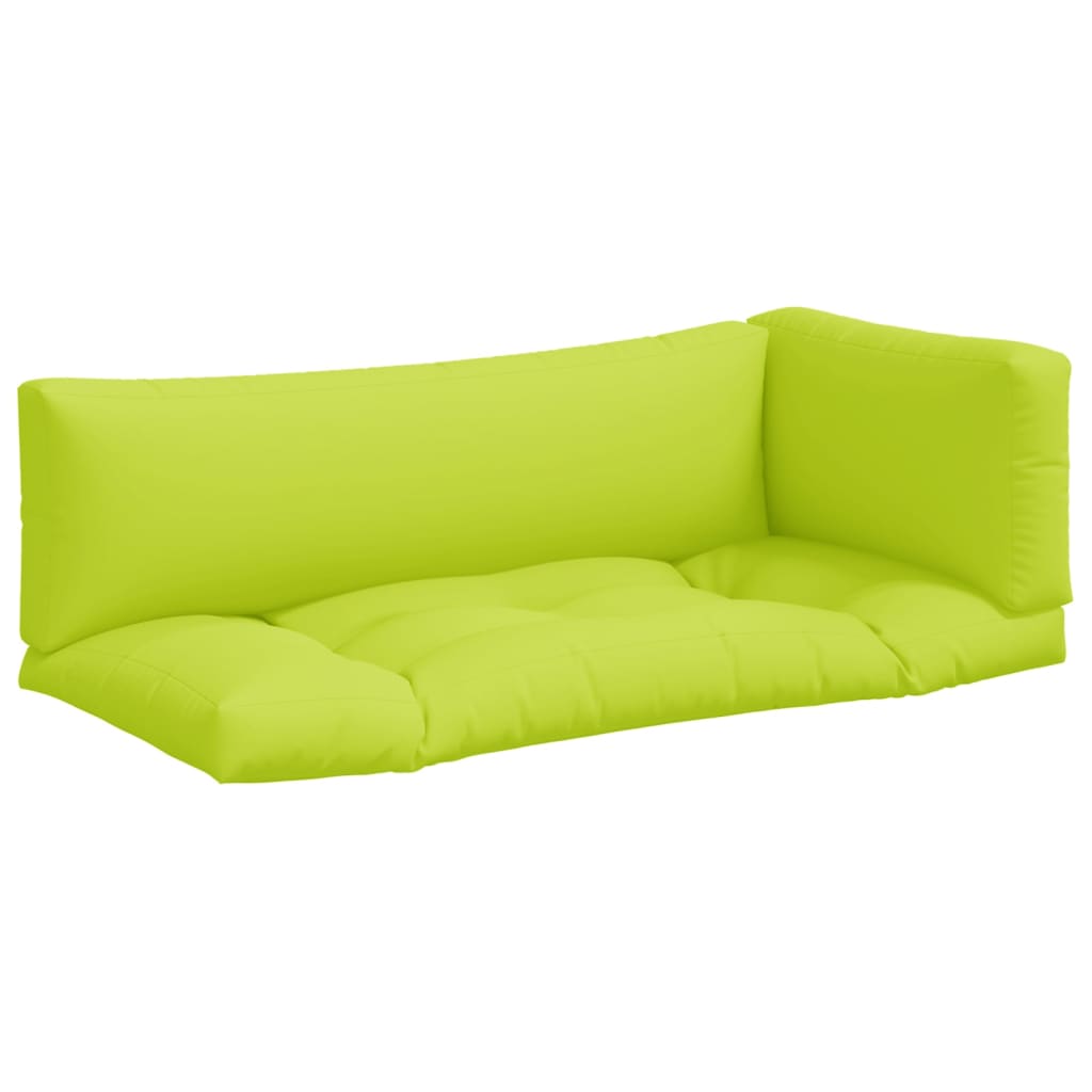 Vidaxl Pallet cushions 3 st fabric clear green