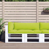 Coussins de palette vidaxl 3 st tissu vert clair