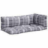 Vidaxl Pallet cushions 3 st fabric diamond pattern gray