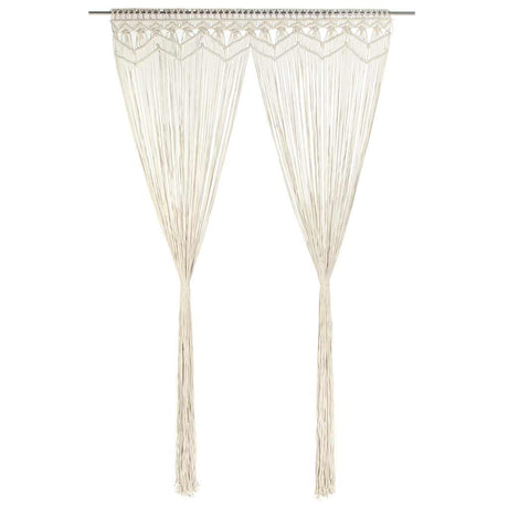 Vidaxl rideau macramé 140x240 cm Coton