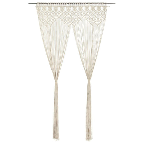 Vidaxl rideau macramé 140x240 cm Coton