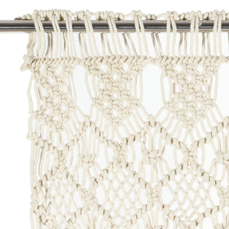 Vidaxl rideau macramé 140x240 cm Coton