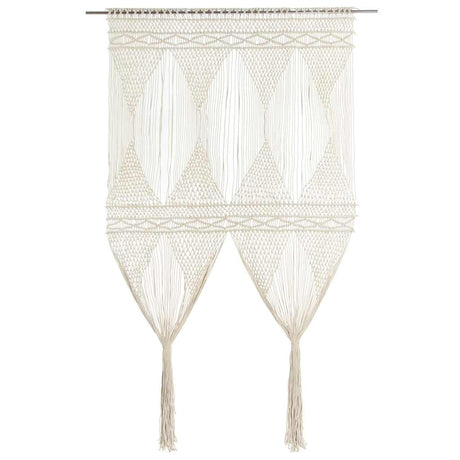 Vidaxl rideau macramé 140x240 cm Coton