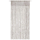 Vidaxl rideau macramé 140x240 cm coton taupe