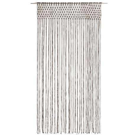 Vidaxl rideau macramé 140x240 cm coton taupe