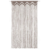 Vidaxl rideau macramé 140x240 cm coton taupe