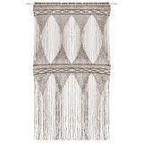 Vidaxl rideau macramé 140x240 cm coton taupe