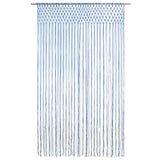 Vidaxl Curtain Macramé 140x240 cm Cotton Blue