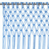 Vidaxl Curtain Macramé 140x240 cm Cotton Blue