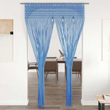 Vidaxl rideau macramé 140x240 cm Coton bleu