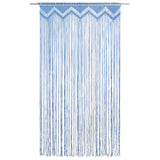 Vidaxl rideau macramé 140x240 cm Coton bleu