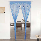Vidaxl rideau macramé 140x240 cm Coton bleu