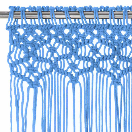 Vidaxl rideau macramé 140x240 cm Coton bleu