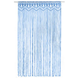 Vidaxl Curtain Macramé 140x240 cm Cotton Blue