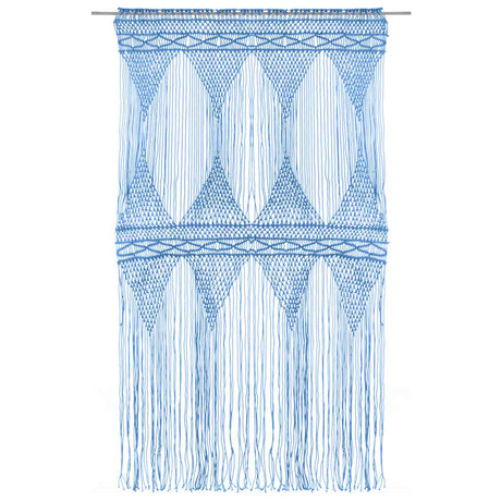 Vidaxl rideau macramé 140x240 cm Coton bleu