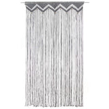 Vidaxl rideau macramé 140x240 cm anthracite de coton