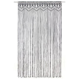 Vidaxl rideau macramé 140x240 cm anthracite de coton