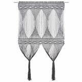 Vidaxl rideau macramé 140x240 cm anthracite de coton