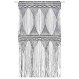 Vidaxl rideau macramé 140x240 cm anthracite de coton