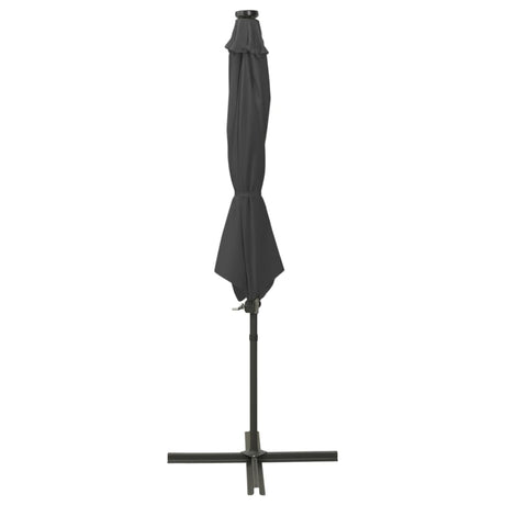 Vidaxl Parasol flottant avec poteau et éclairage LED Couleur anthracite de 300 cm