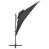 Vidaxl Parasol flottant avec un double toit 250x250 cm anthracite -colored