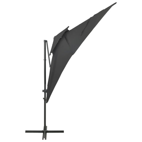 Vidaxl Parasol flottant avec un double toit 250x250 cm anthracite -colored