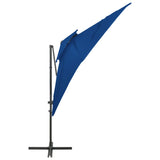 Vidaxl Floating parasol with double roof 250x250 cm azure blue