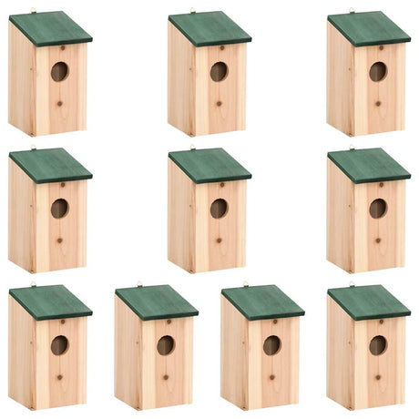 Vidaxl Bird Houses 10 PCS 12x12x22 cm